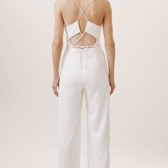 BHLDN Jay Godfrey Auden white jumpsuit strappy NWT - Picture 4 of 12